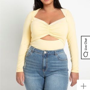 Eloquii Sweetheart Cutout Top